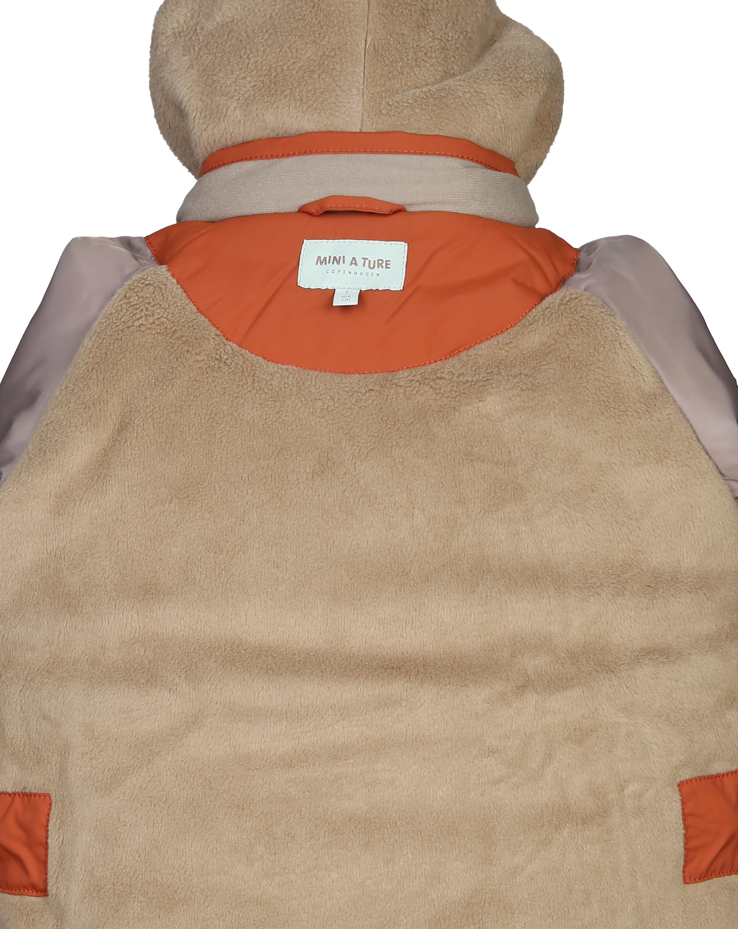 Winterjacke MATWANG mit Kunstfell in ginger bread brown