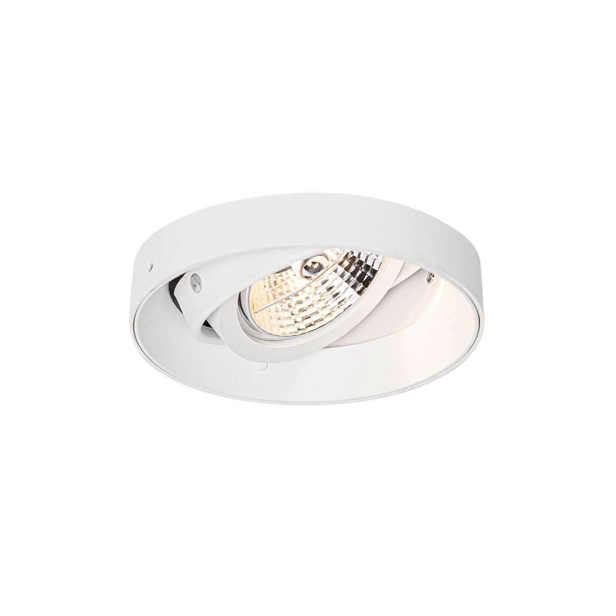 Moderne inbouwspot wit GU10 AR70 rond trimless - Oneon
