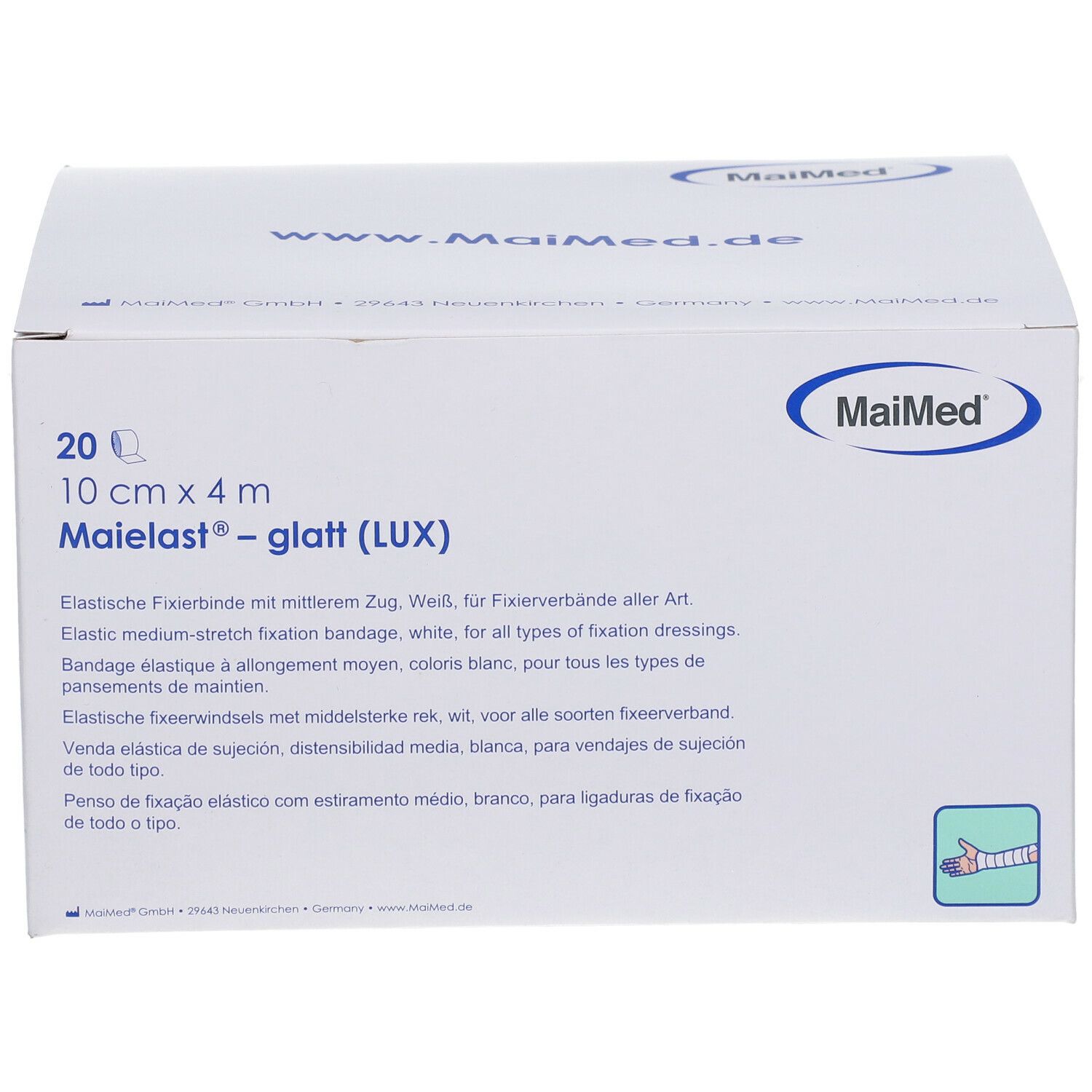 Maielast® Fixierbinden glatt 10 cm x 4 m