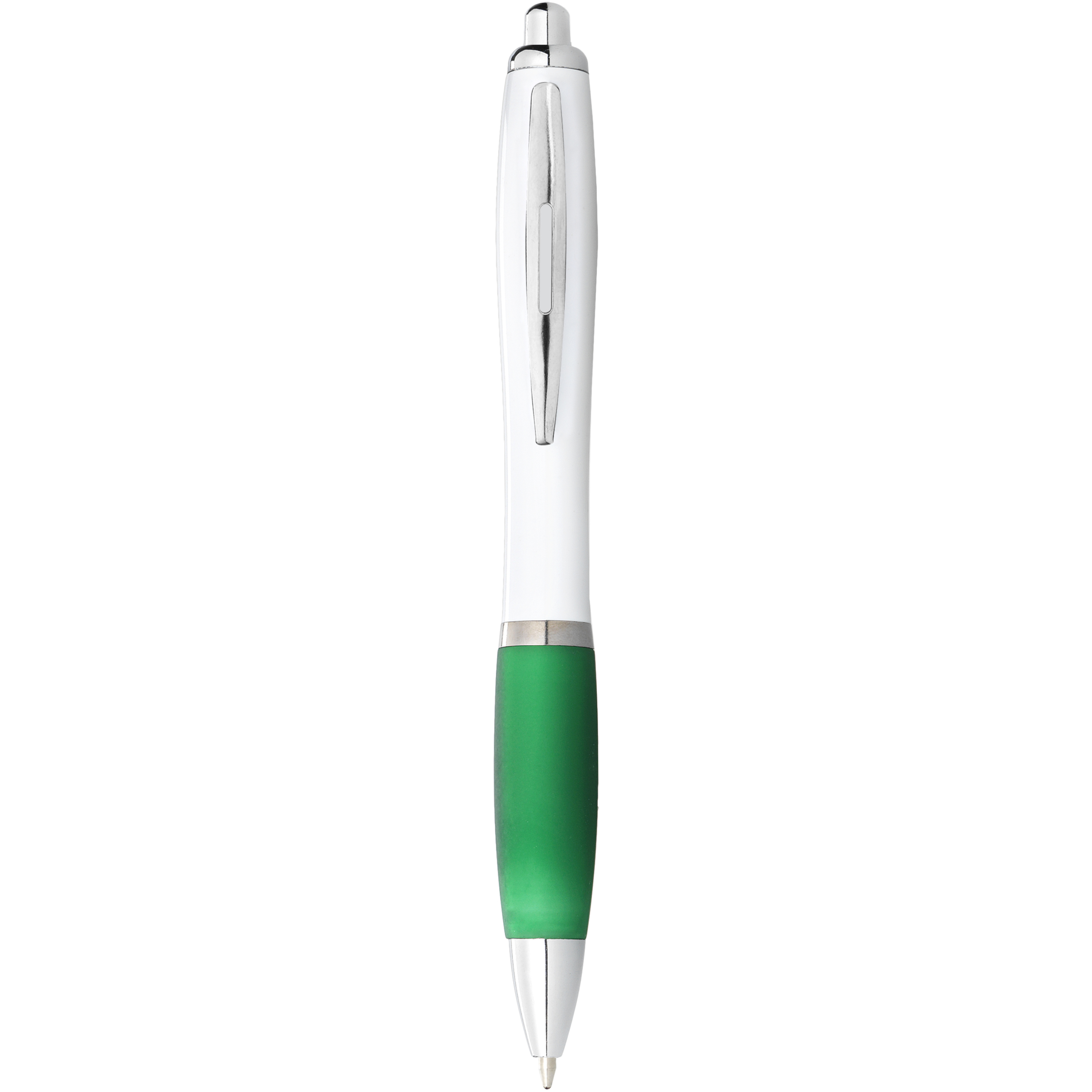 EgotierPro 106371 - Stylo bille avec corps blanc et grip coloré Nash