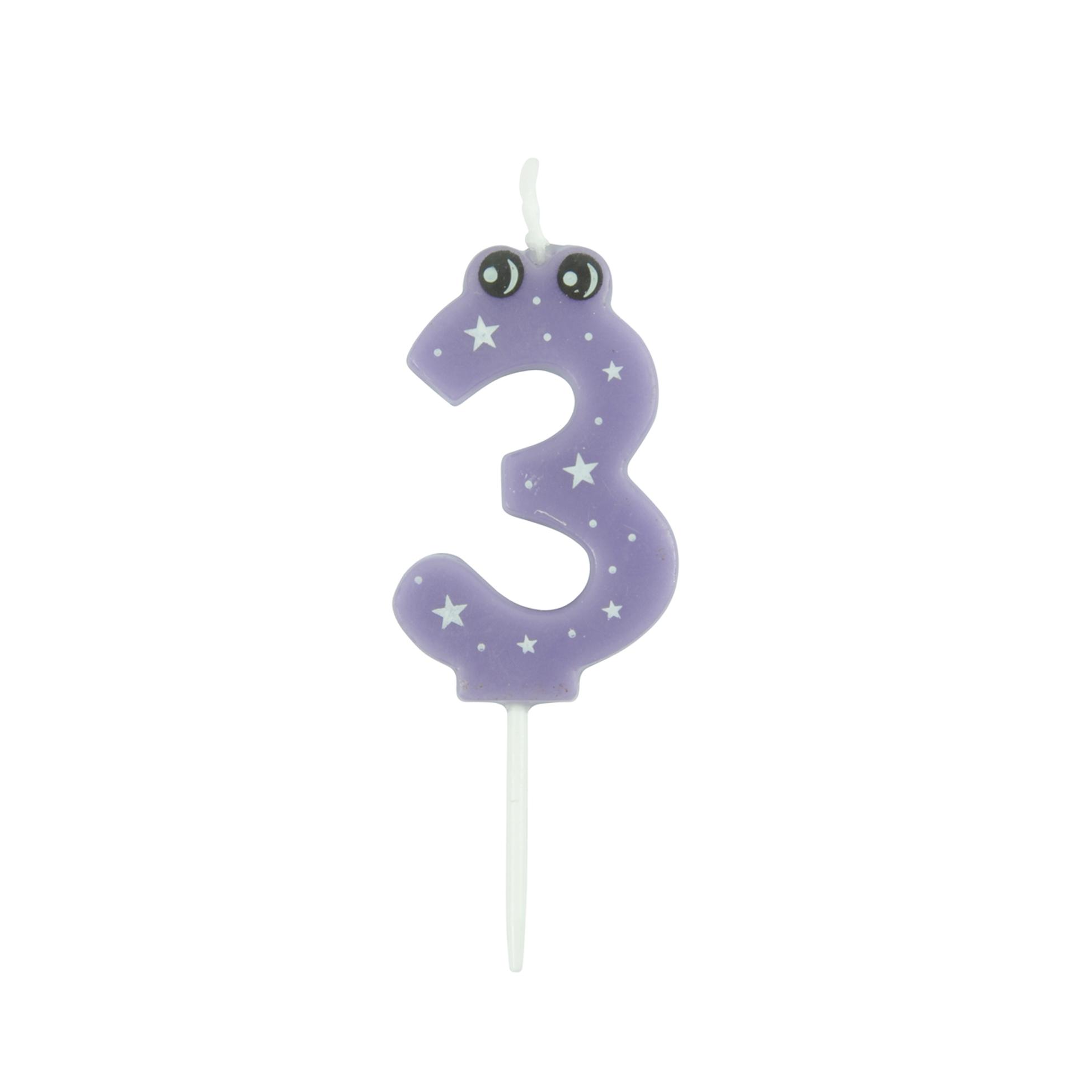MINI BOUGIE CHIFFRE 3 H.5CM