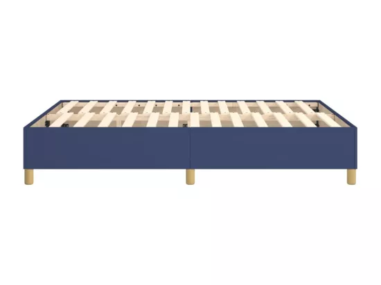 Sommier à lattes de lit Bleu 140x200 cm Tissu