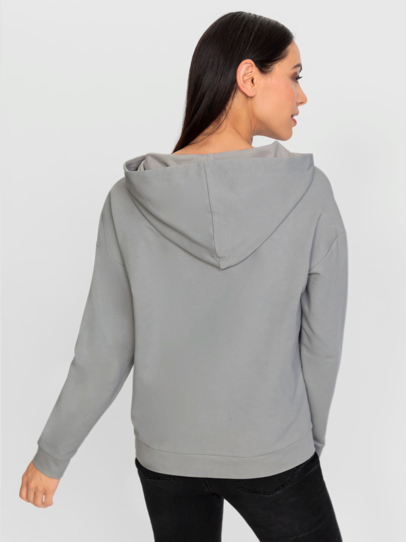 Sweat-shirt joli imprimé feuille devant
