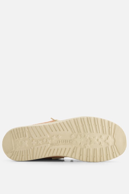 HEYDUDE Wally Braided Instappers rood Canvas