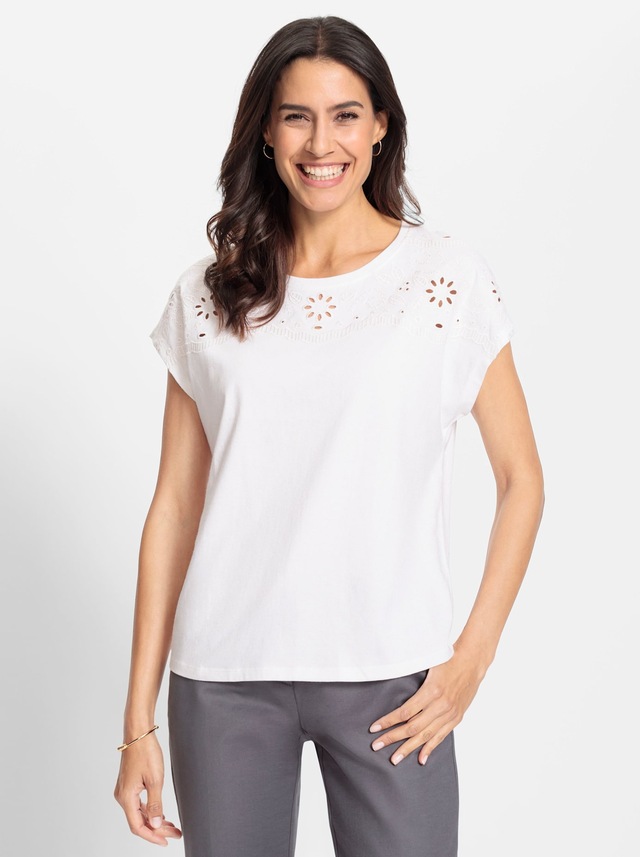 Inspirationen Rundhalsshirt »Rundhals-Shirt«, 1 Stk.