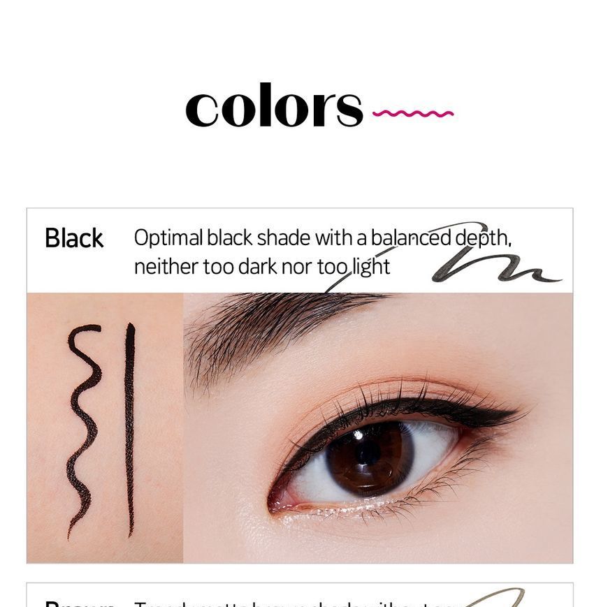 ETUDE - Line Fix Brush Liner - 2 kleuren