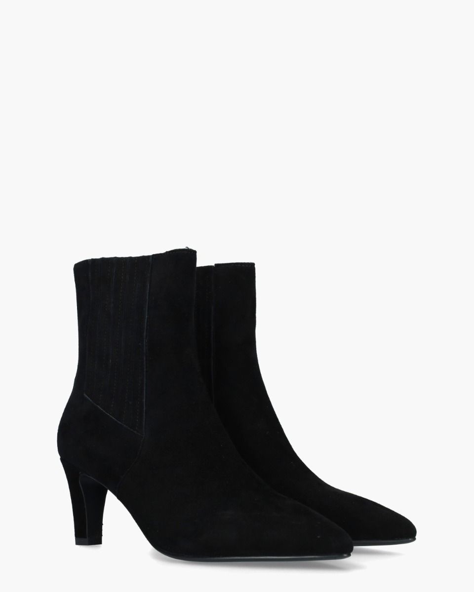 Di Lauro Calandra Zwart Dames Chelseaboots