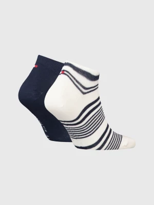 Conjunto de 2 pares de meias esportivas listradas sortidas