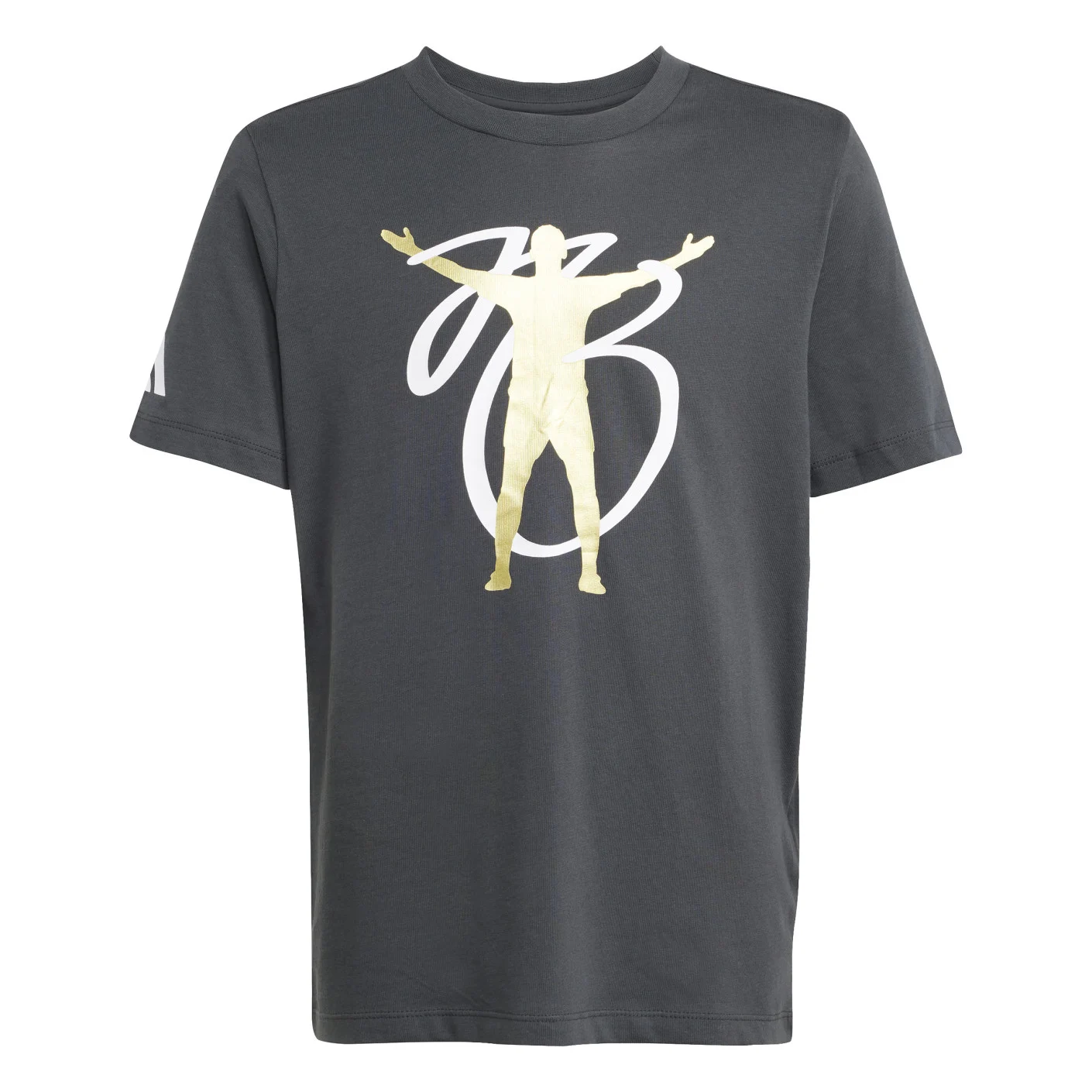 Adidas Jude Bellingham T-Shirt 2024-2025 Kids Donkergrijs Wit Goud
