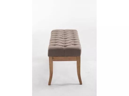 Banquette - Tissu & Bois - Taupe - Ramses