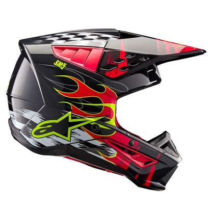 Casque cross Alpinestars SUPERTECH S-M5 - RASH 2023 - Gris / Rouge