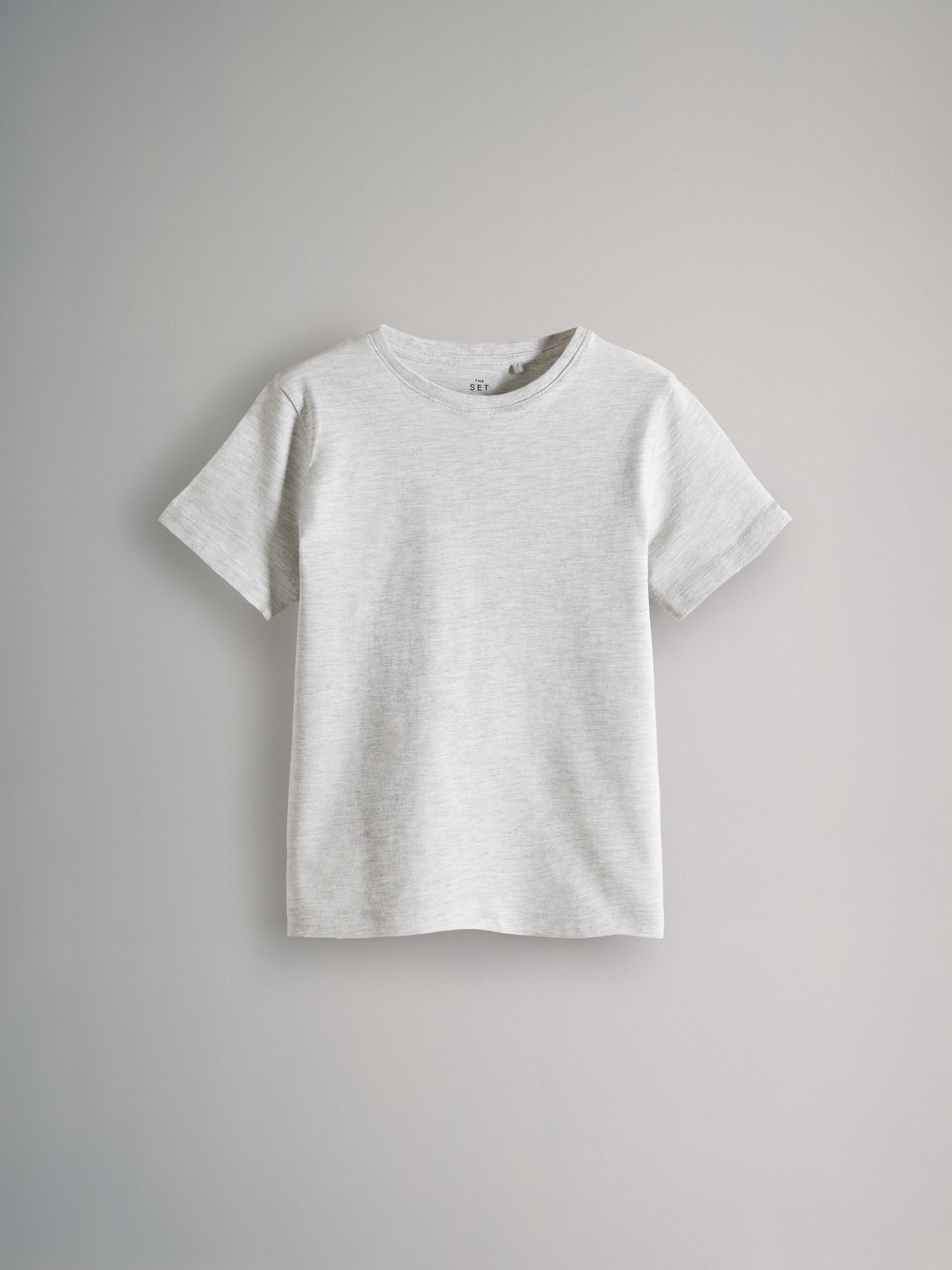 Zwart/Marineblauw/Gemêleerd grijs/Wit - The Set 8 Pack Regular Short Sleeve Cotton T-Shirts