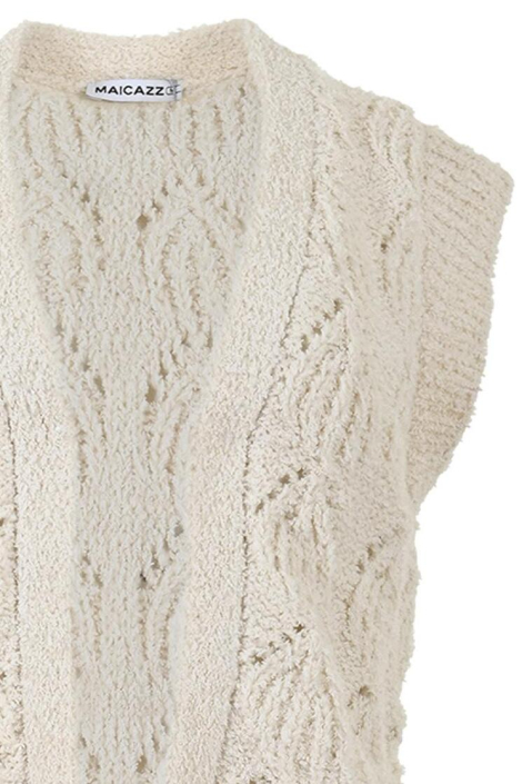 Maicazz ecru dames gilet