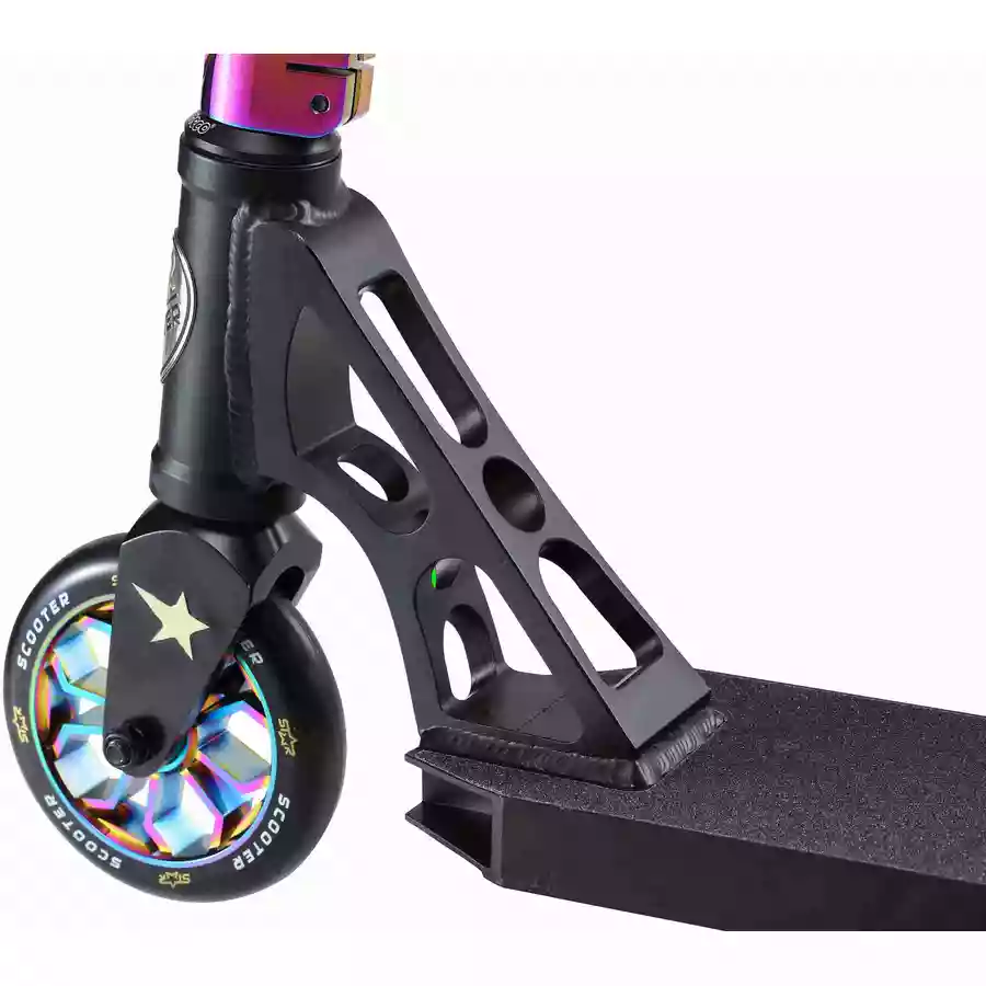 Star Scooter Roller Stunt Trick 120mm Professional schwarz, chrom