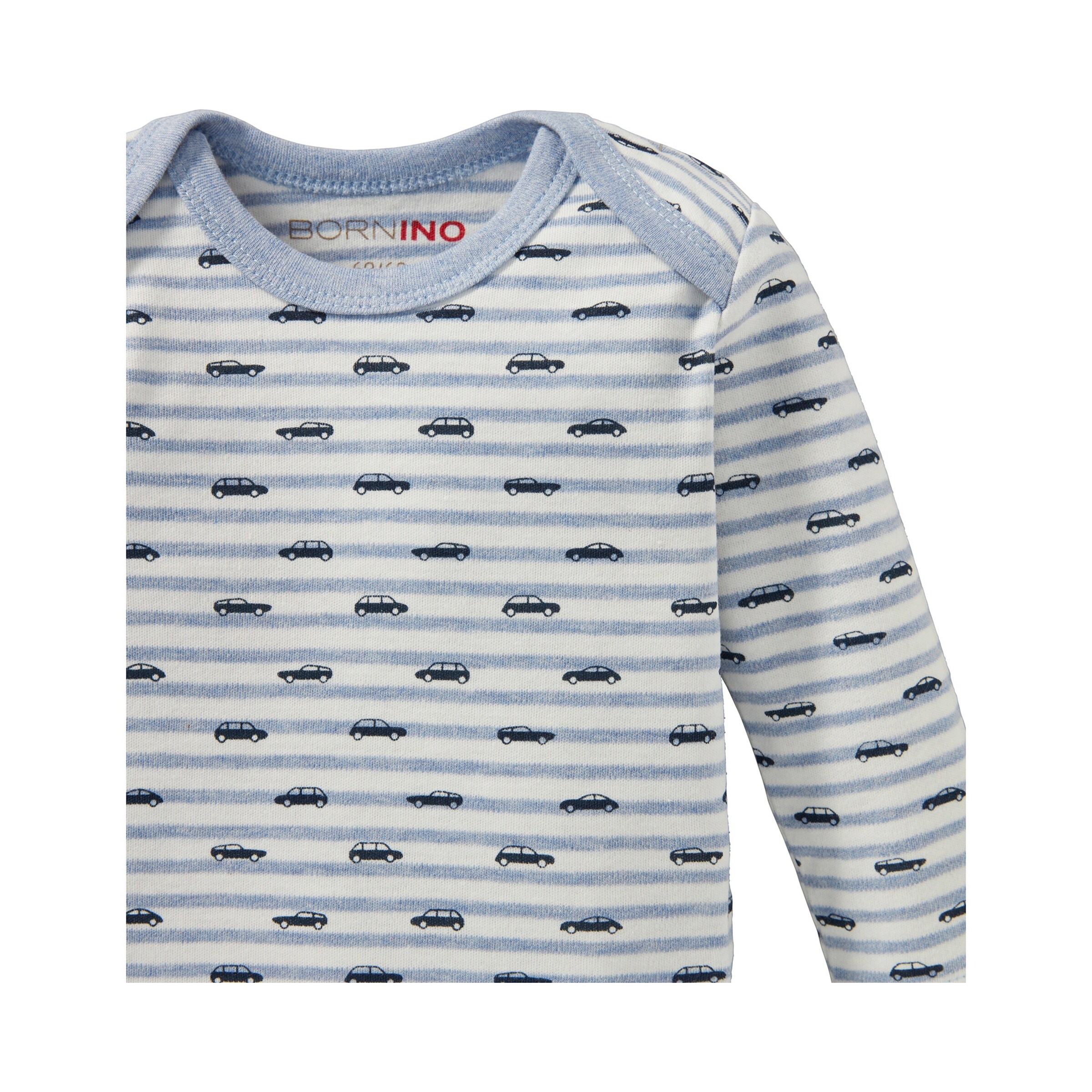 Bornino - Lieblinge 5er-Pack Bodys langarm Auto