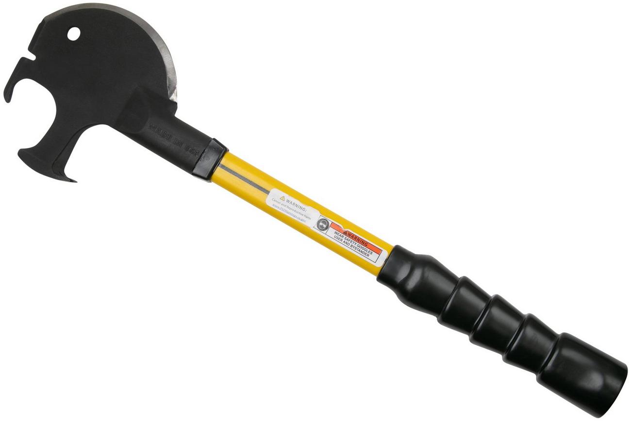Off Grid Tools Trucker's Friend, geel, koolstofstaal, handbijl