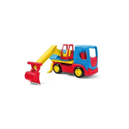 Wader 35317 - Tech Truck LKW mit Kran, beweglichem Haken, drehbarem Aufsatz