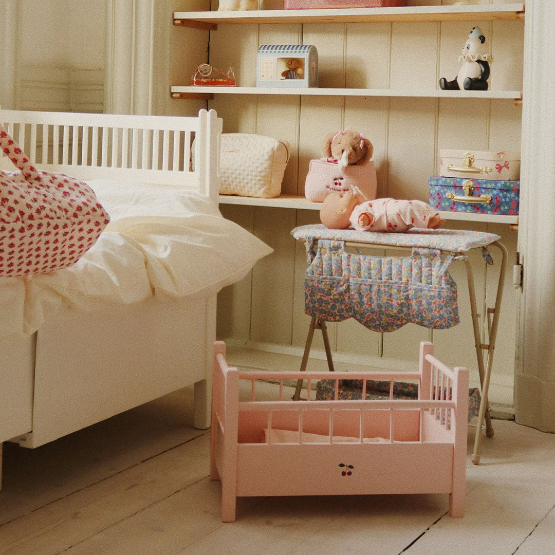 konges sløjd poppenbed - roze - 46 cm