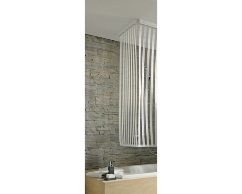 Smal vervangend douchegordijn voor cassette Kleine Wolke 53 x 240 cm wit zonder cassette