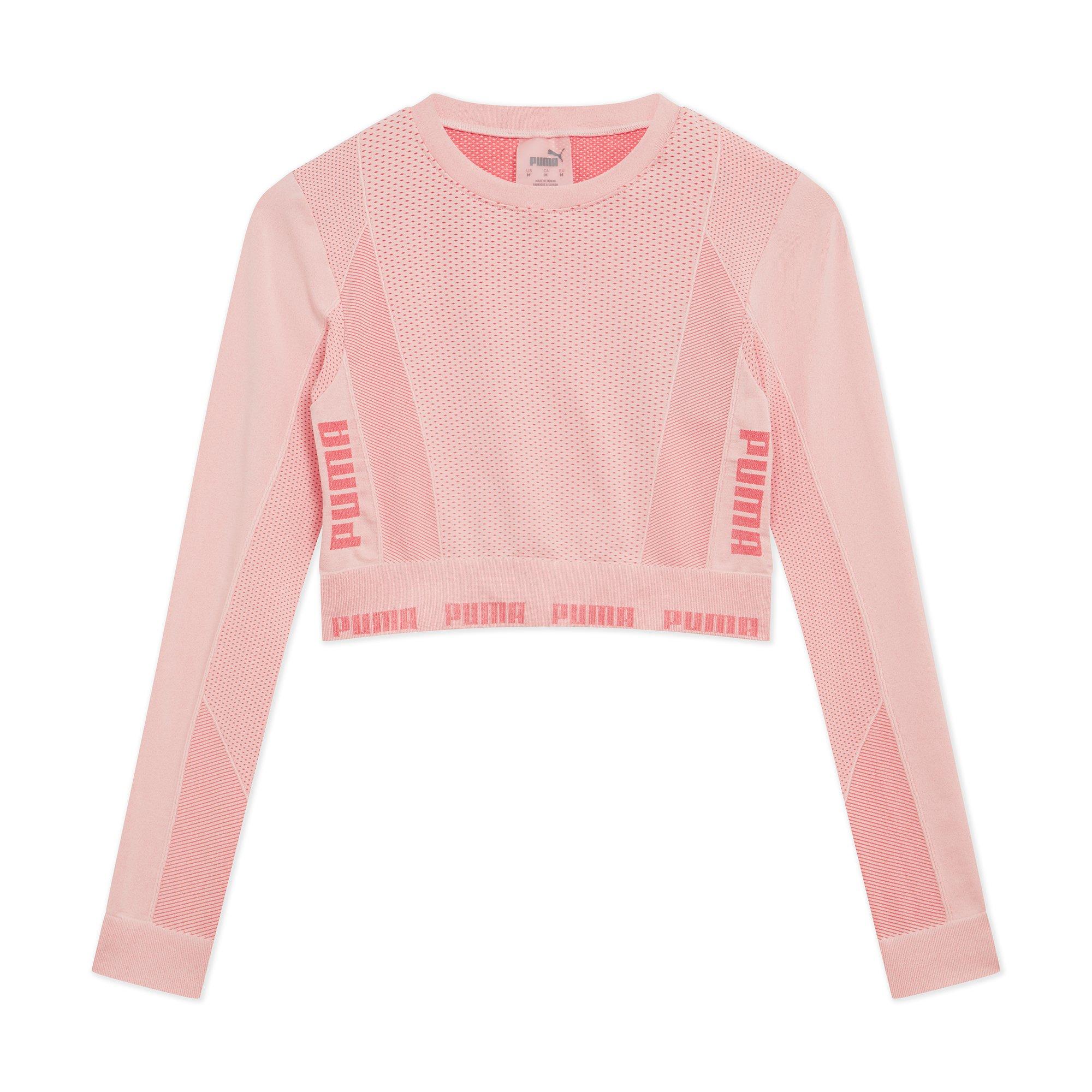 Puma Puma Evoknit Seamless Ls Crop Top Womens