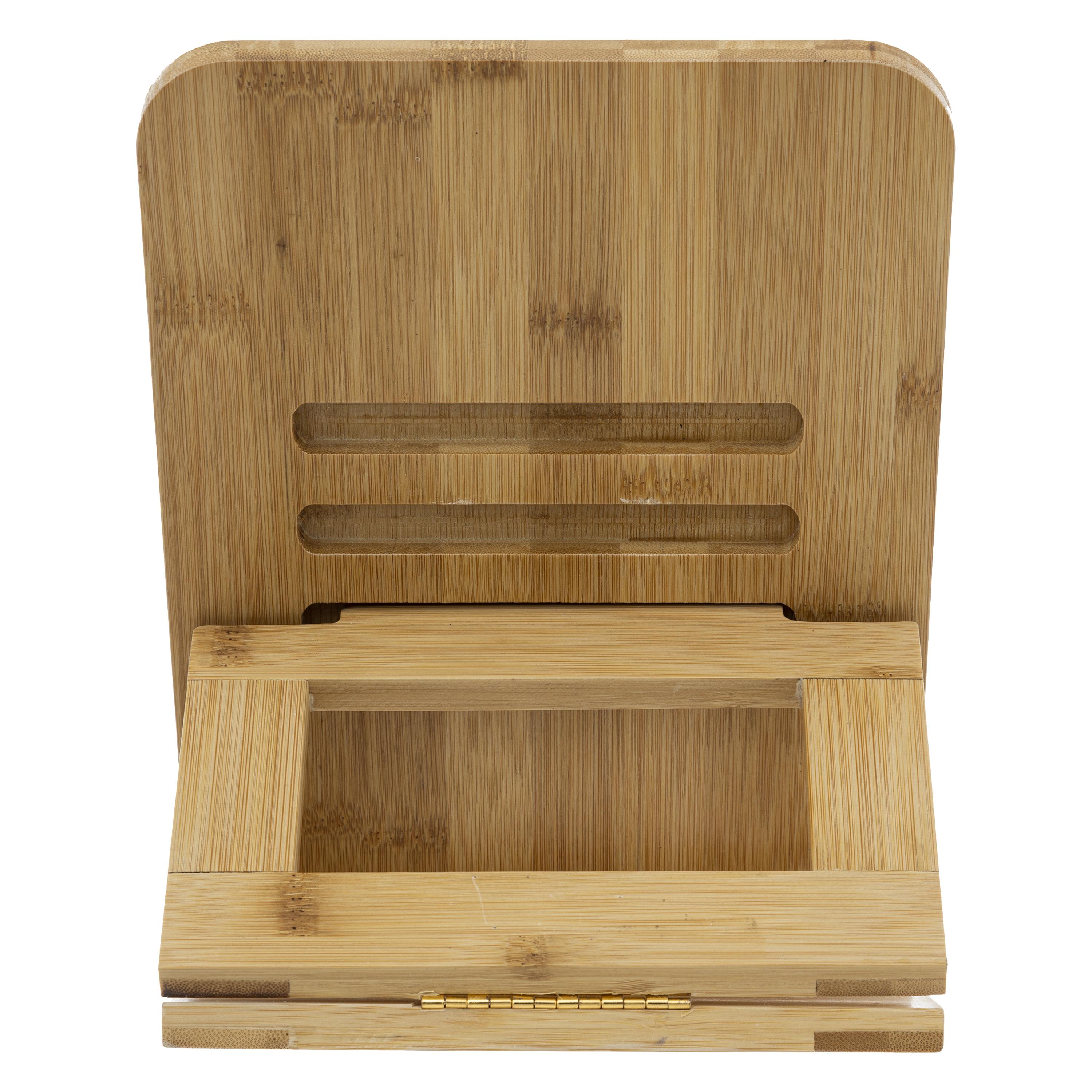 SUPPORT TABLETTE 26X20CM BAMBOU