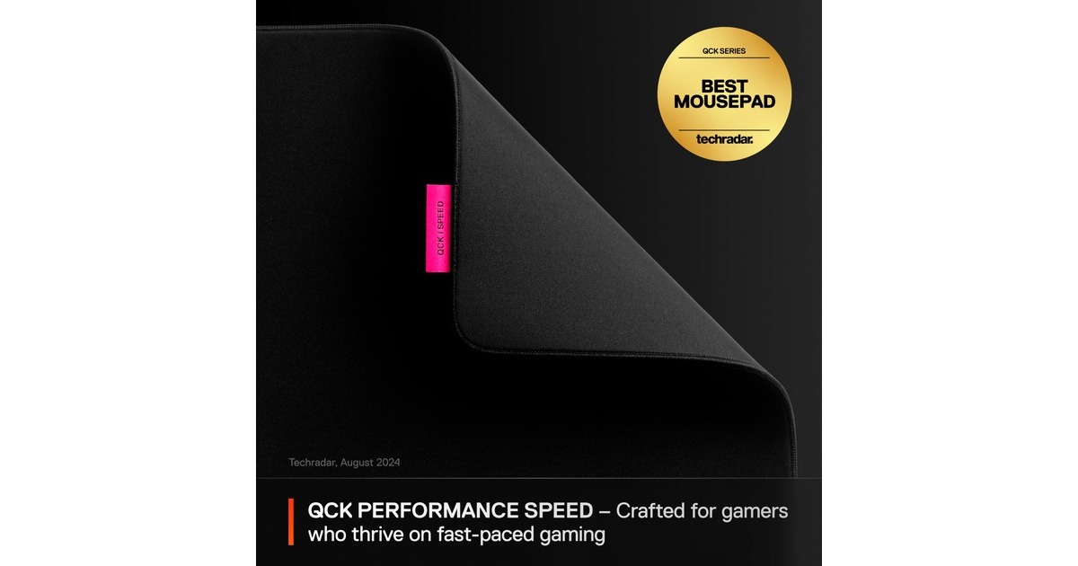 SteelSeriesQcK Performance Speed gaming muismat  (Zwart, L)