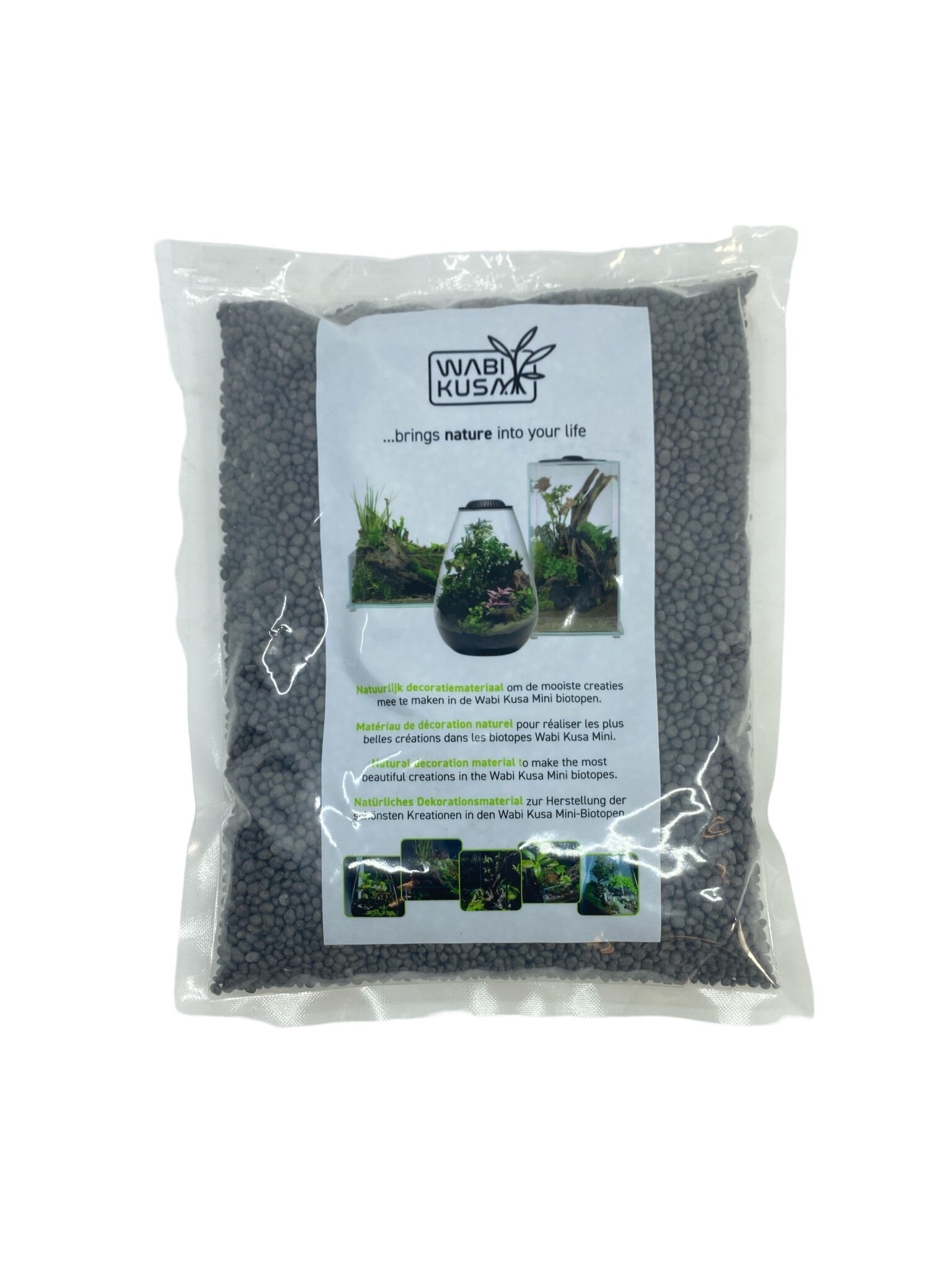 AquastoreXL Wabi Kusa Soil Zwart 3mm 1L