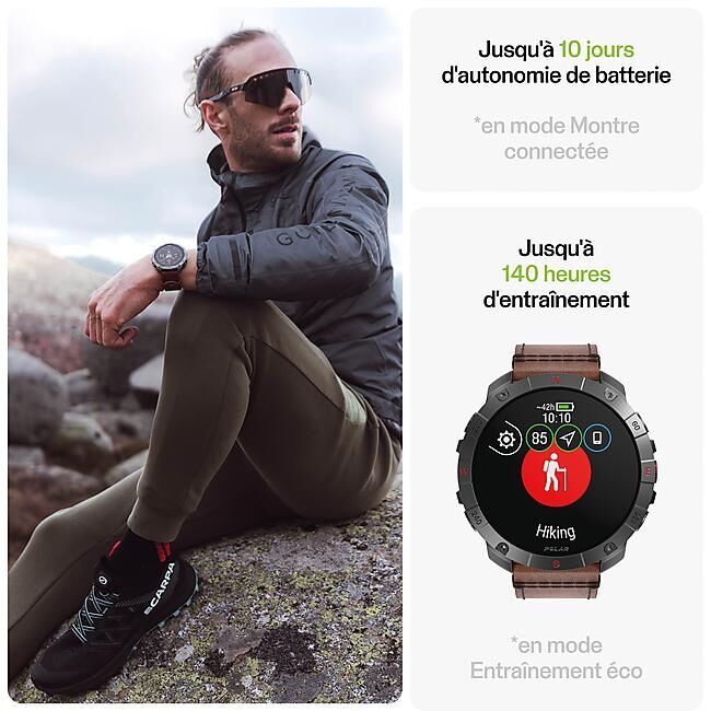 POLAR - MONTRE GPS GRIT X2 PRO TITANE