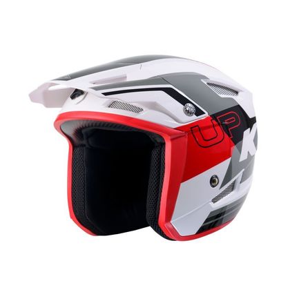 Casque trial Kenny TRIAL UP GRAPHIC 2025 - Blanc / Rouge