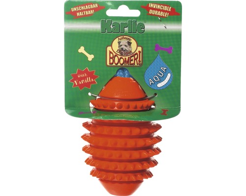 Boomer Aqua Voetbal massief rubber 9 cm, oranje