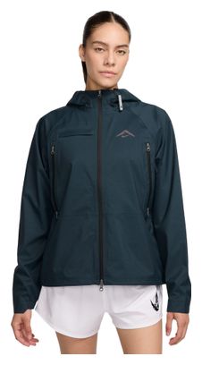 Veste imperméable Nike Trail Bleu Femme