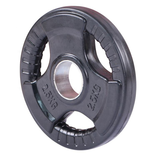 Anilha Olímpica Ozio de 2,5 kg, 50 mm, Borracha Premium, 3 Pegas