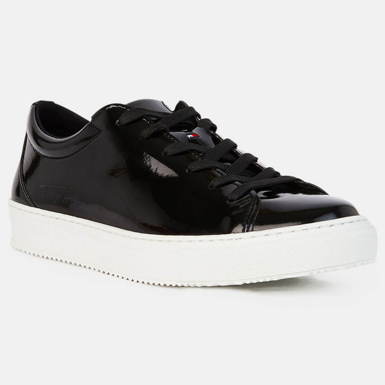 Tommy Hilfiger Baskets vernies Zéro Waste noires