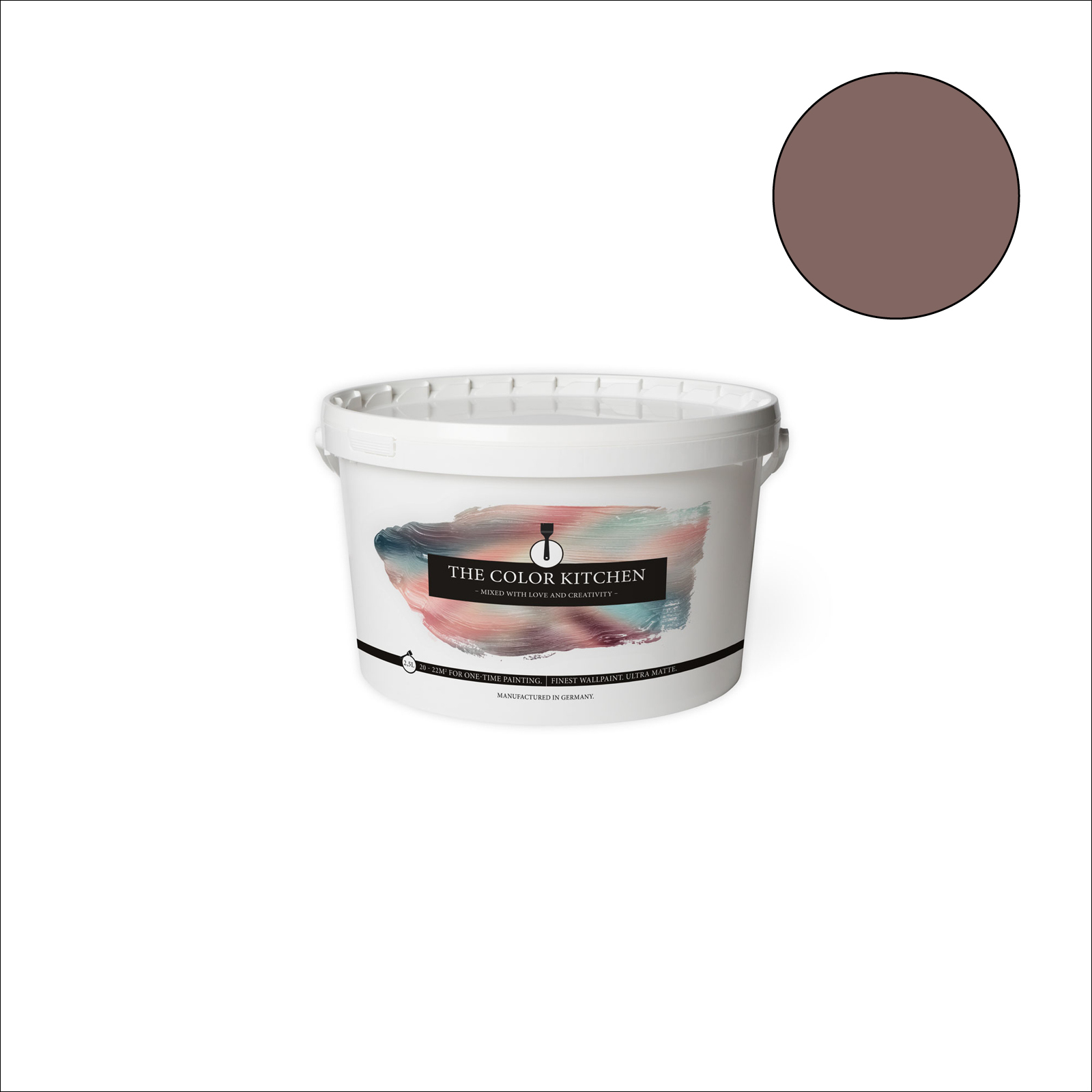 The Color Kitchen Wandfarbe Passion Fruit - braun matt - 2,5 Liter