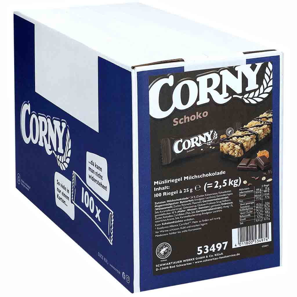 Corny Schoko 100x25g=2,5kg MHD:21.1.26