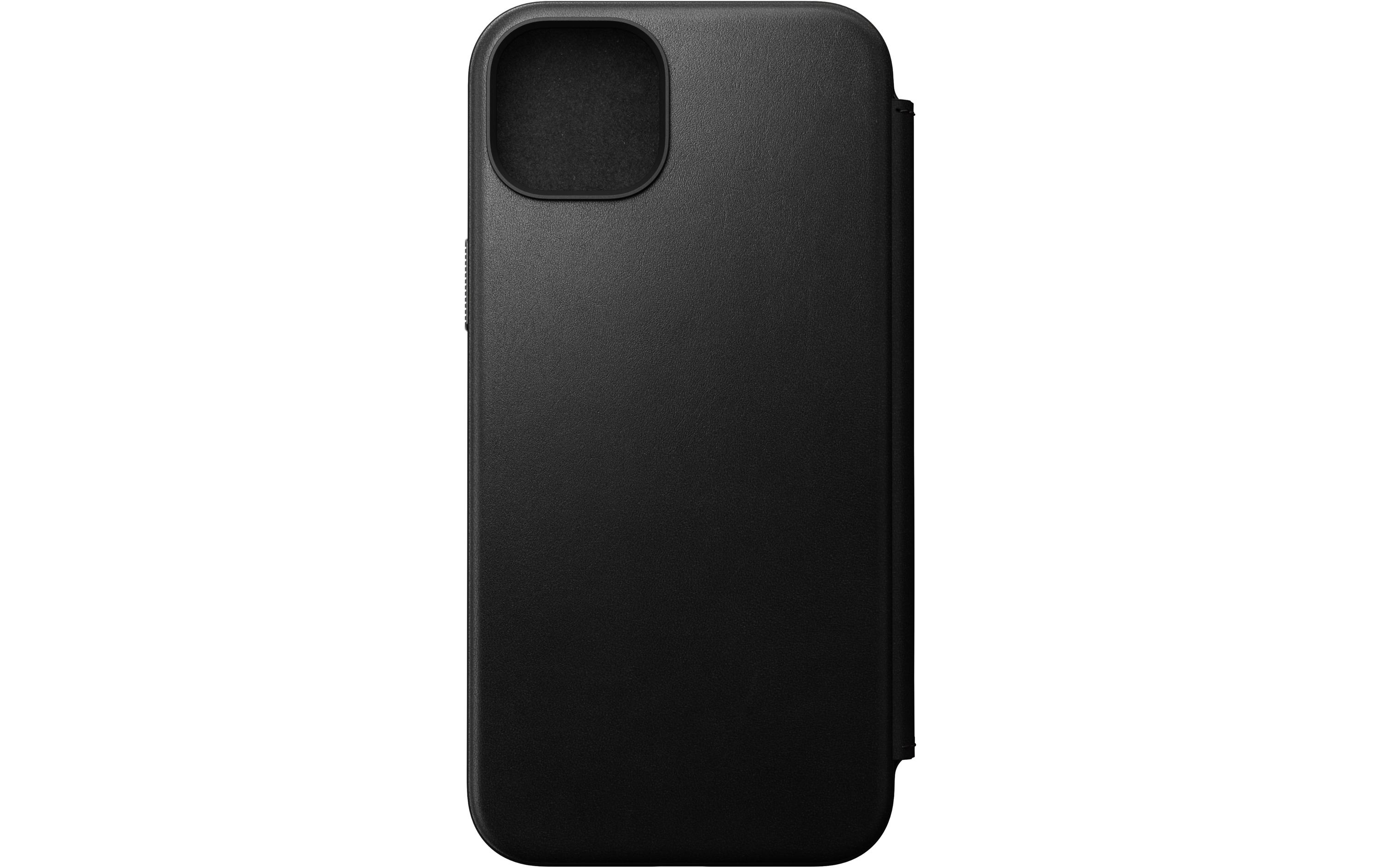 Book Cover Modern Leather Folio iPhone 15 Plus SchwarzModernes Leder Folio für das Apple iPhone 15 Plus