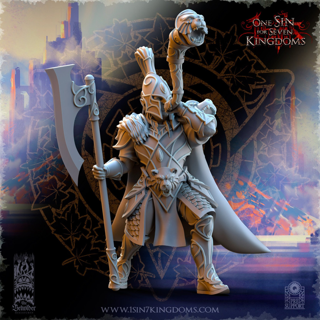 The Beholder Miniatures - Elfes - 8 Gardiens de l'Ours