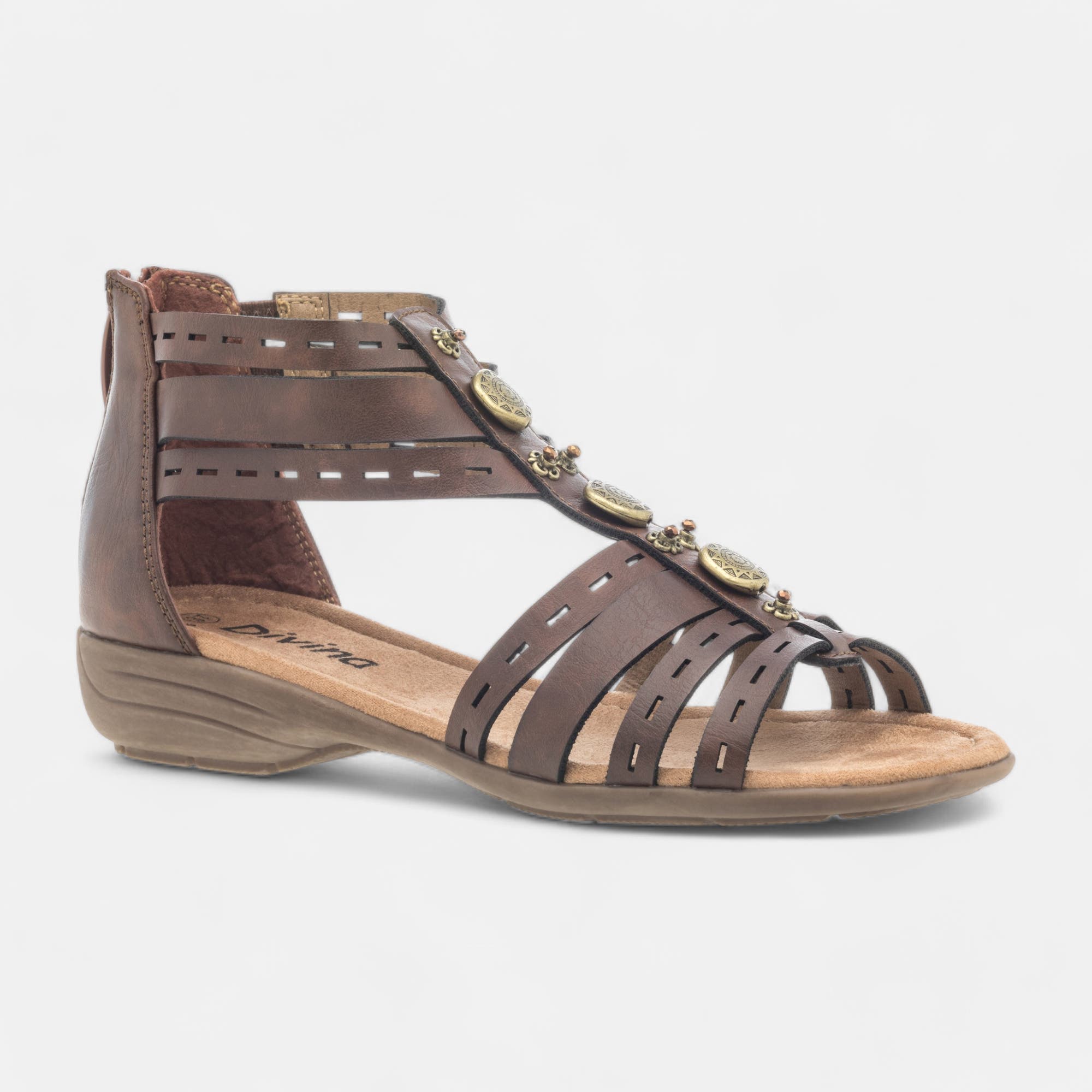 Sandales Femme cognac