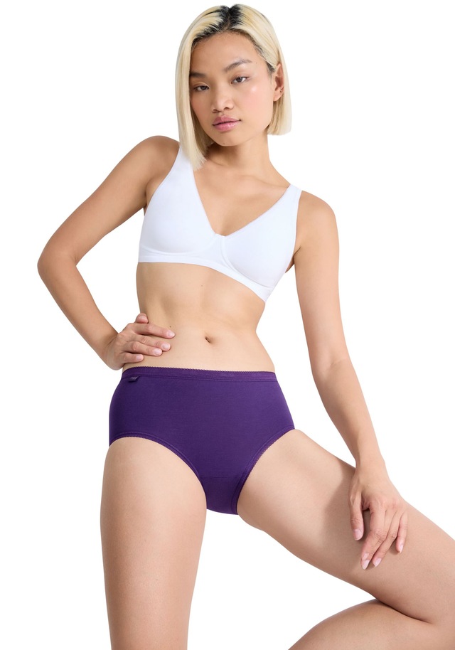 sloggi Midislip »Basic+«, Baumwollmix, klassischer Stil, mittelhoher Bund, Softnähte