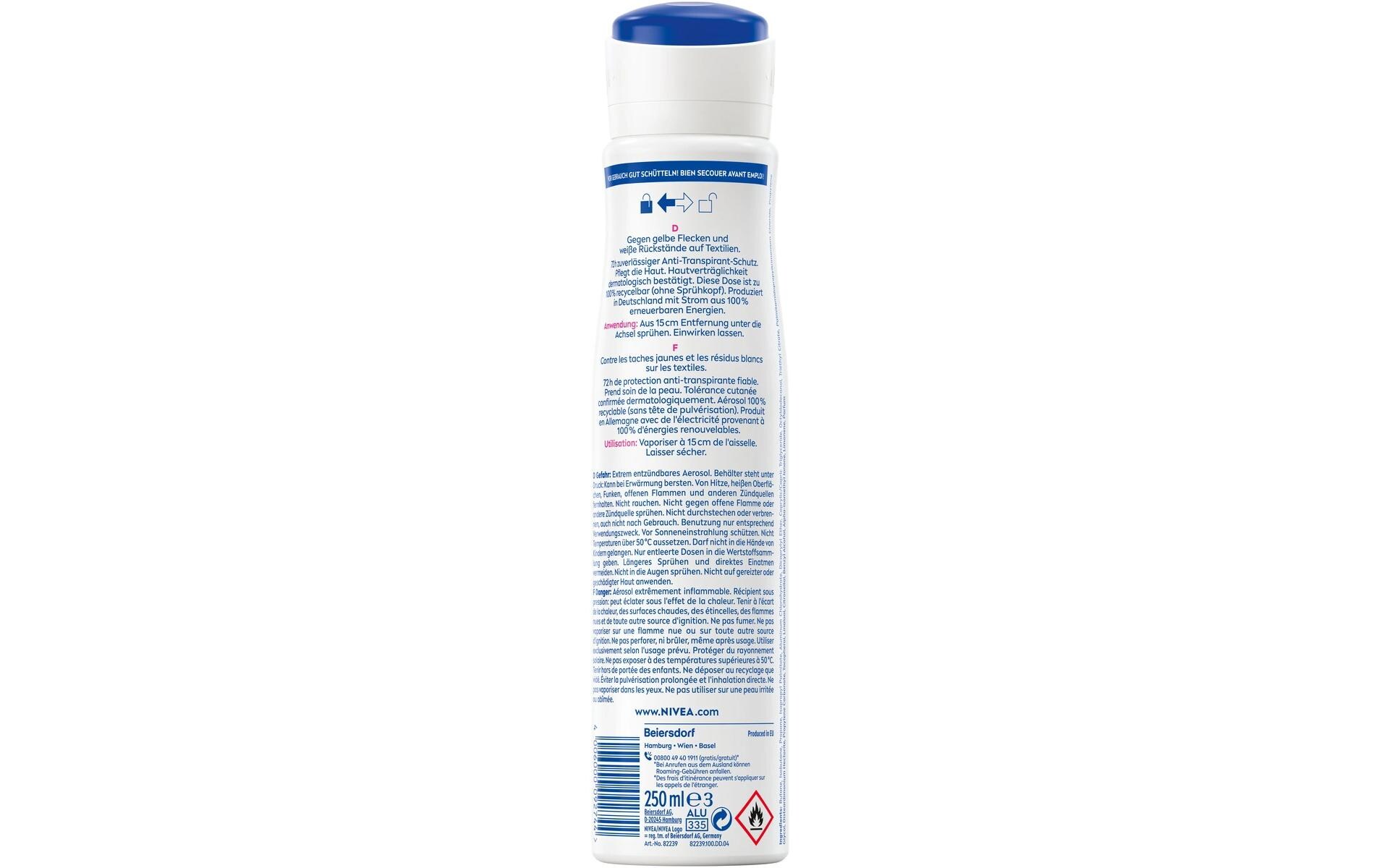 Deo Spray Black and White XXL 250 mlDeo schützt mit patentierter Anti-Flecken-Technologie vor weissen Flecken