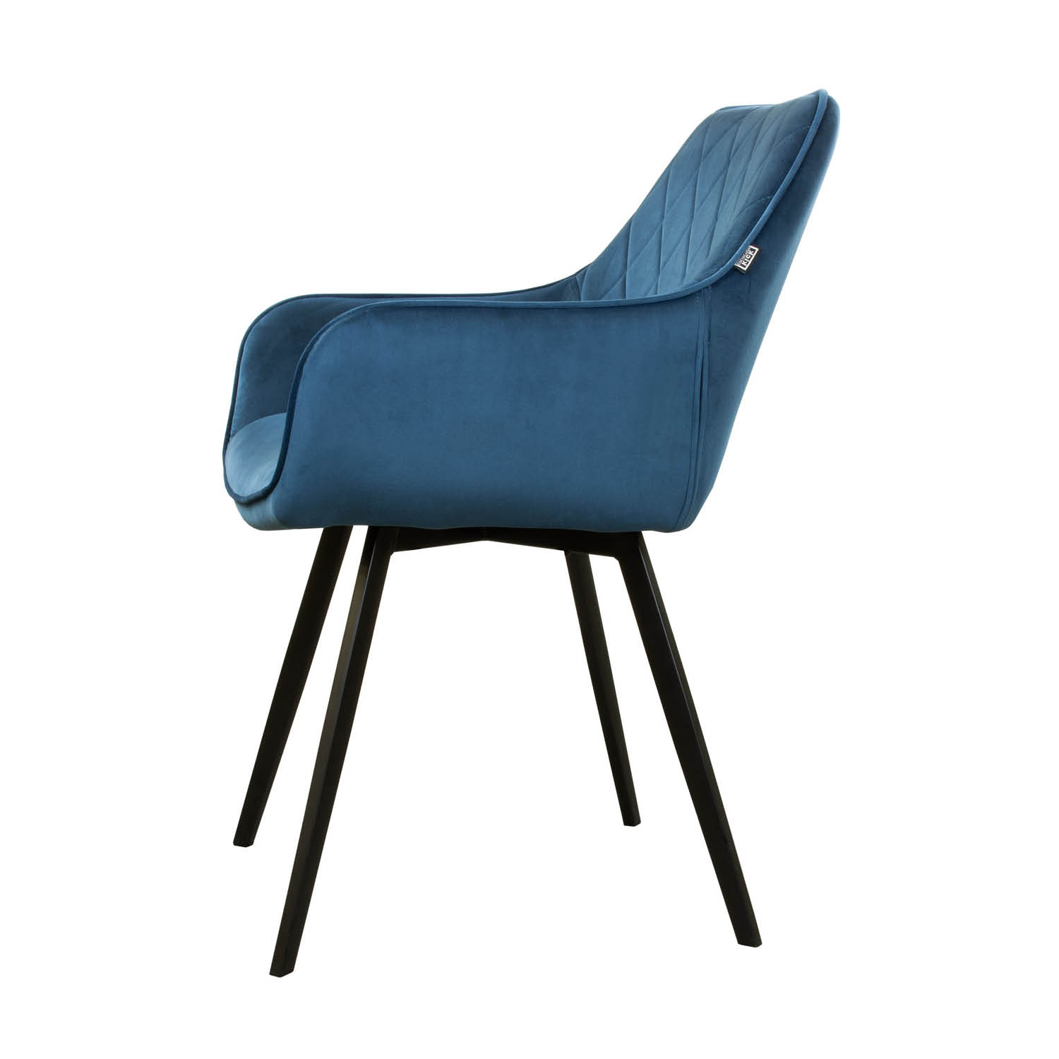 Kick eetkamerstoel  Karl Velvet - donkerblauw