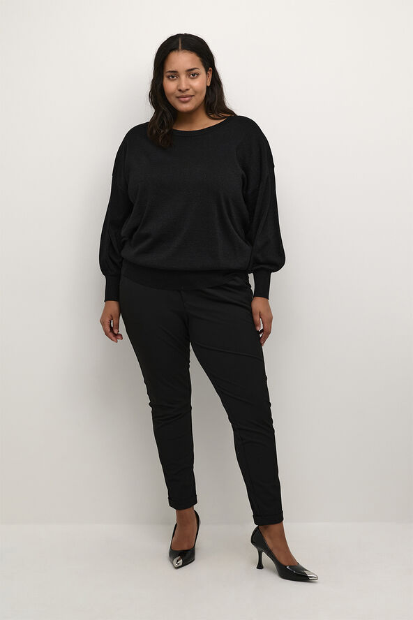 Kaffe Curve KCregitta Knit Pullover Black deep