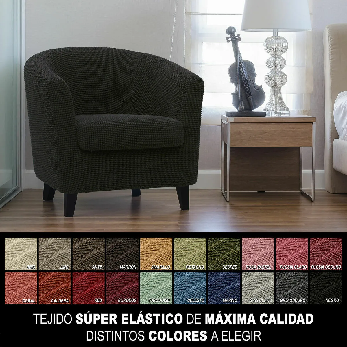Sofaskins Housse de fauteuil Niagara - Noir