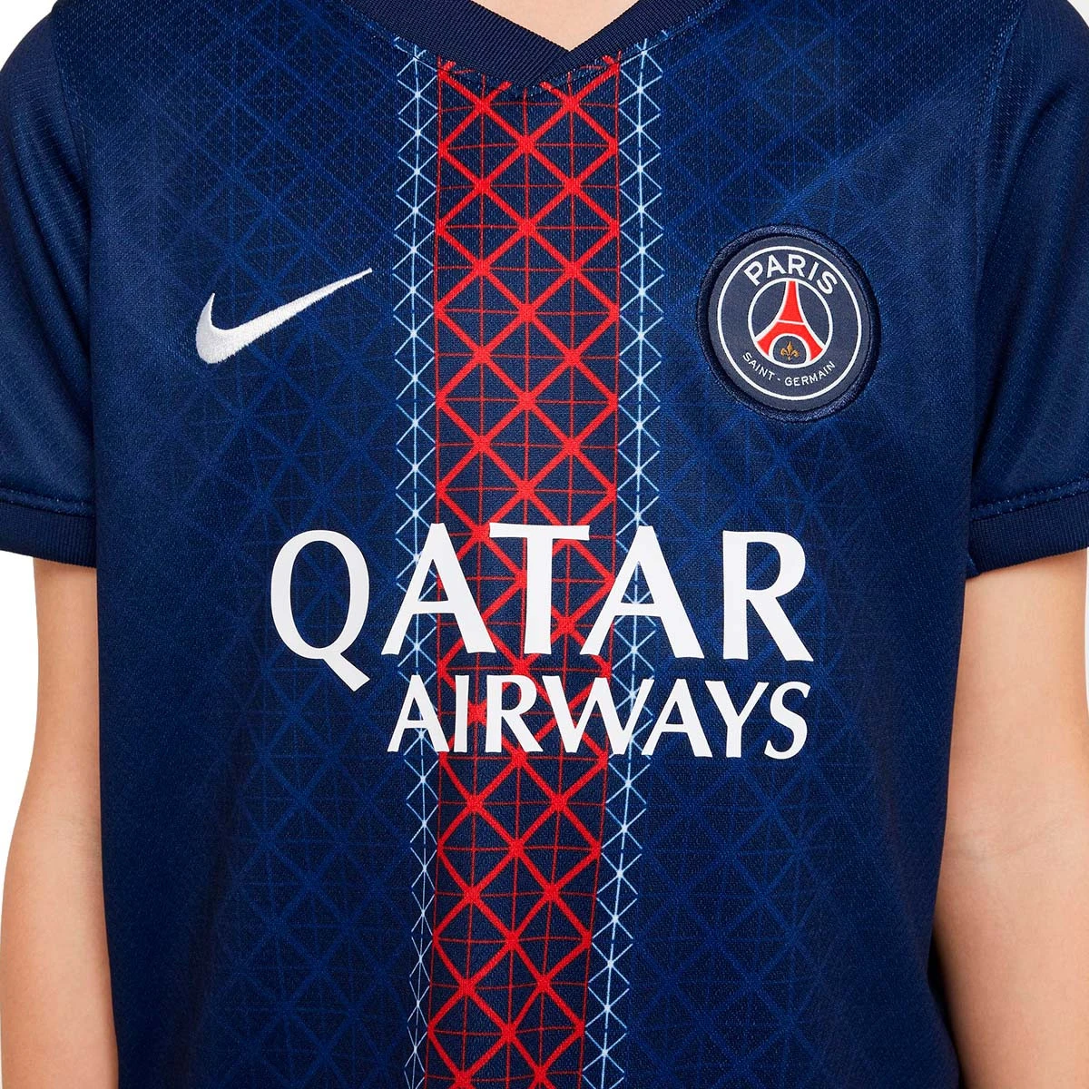 Conjunto Nike PSG Primeiro Equipamento 2025-2026 Criança