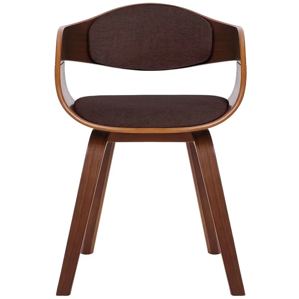 CLP Eetkamerstoel Kingston Stoff walnoot Frame - Stof - walnoot/bruin