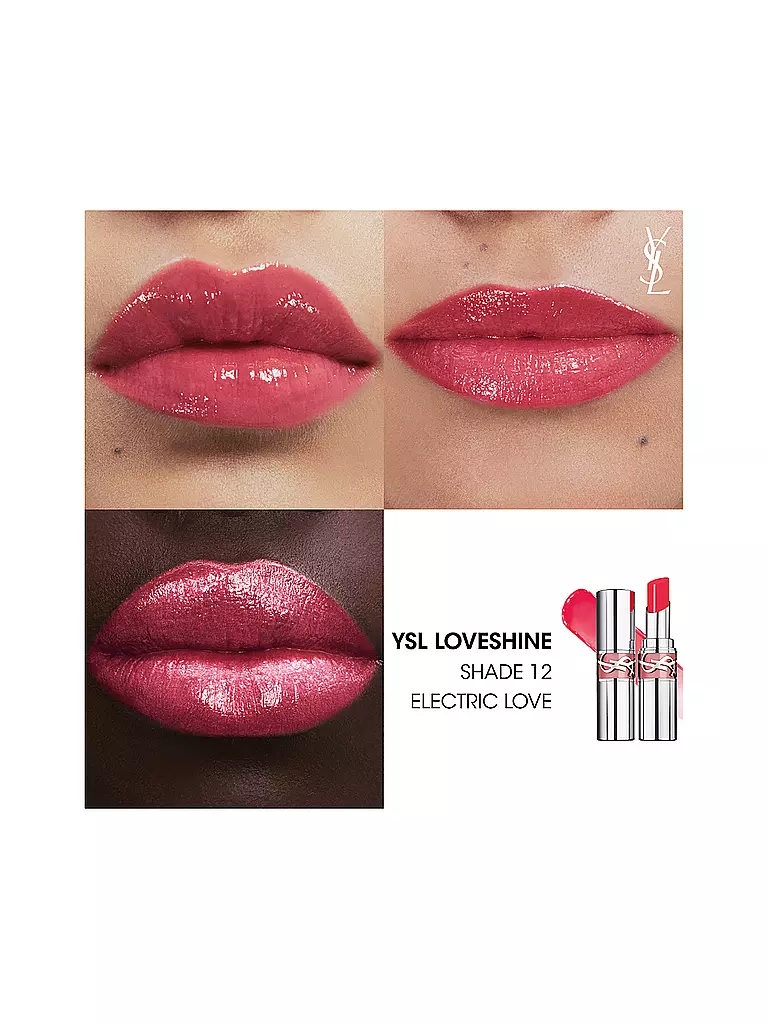 YVES SAINT LAURENT Loveshine Lippenstift (12 Electric Love) koralle