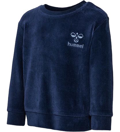 Hummel sweatshirt - Fløjl - hmlCordy - Blåck Iris