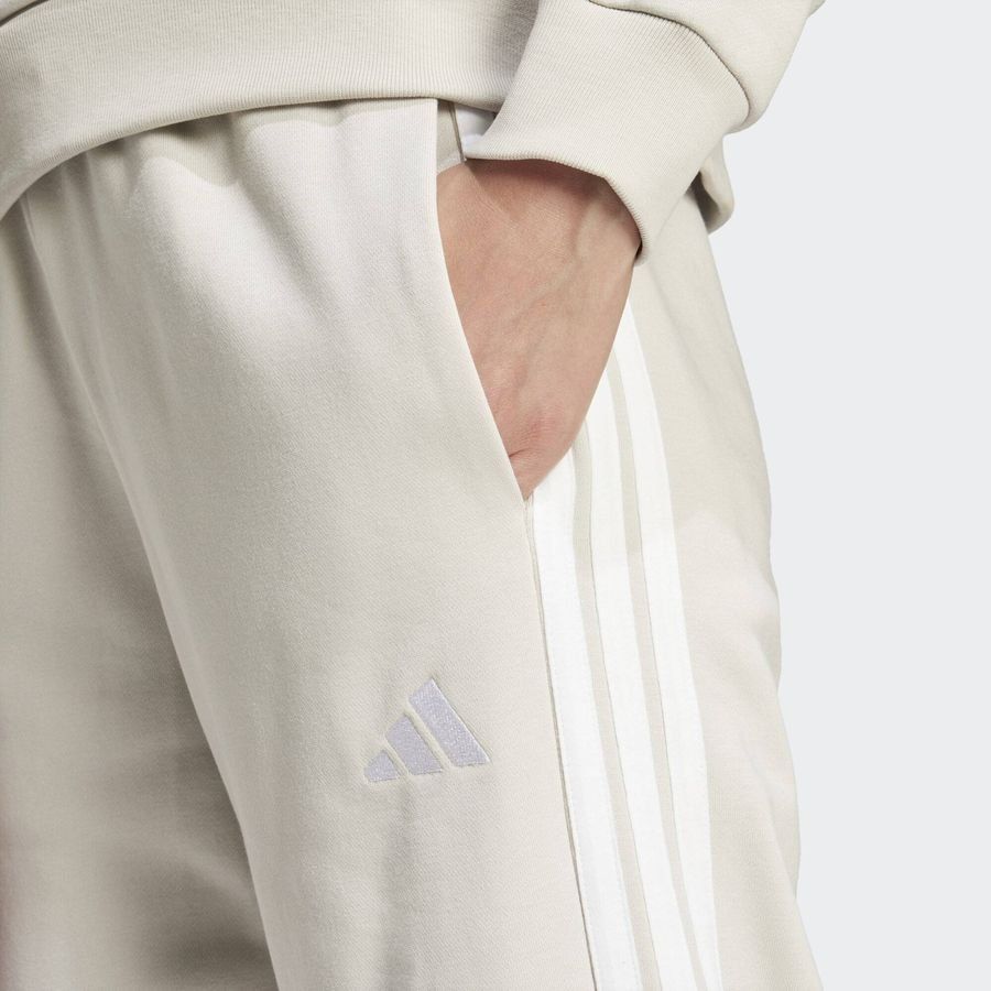 Adidas Pantalon french terry bas droit 3 bandes Essentials