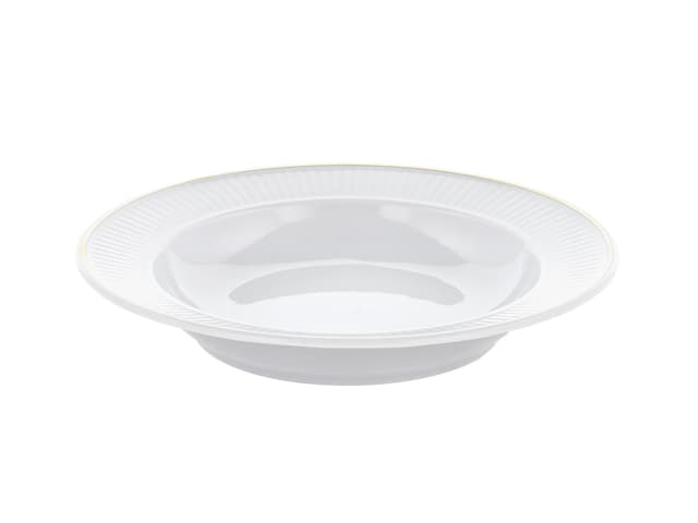 Pillivuyt Tallerken dyb White/Matte gold