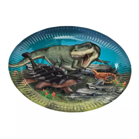 Lutz Mauder TapirElla Party-Teller T-Rex, 8-tlg.